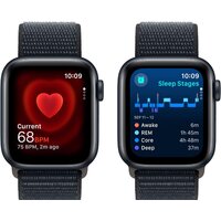 Apple Watch SE 2 40 мм (алюминиевый корпус, полуночный/полуночный, нейлоновый ремешок) Image #3