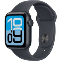 Apple Watch SE 3 40 мм (алюминиевый корпус, полуночный/полуночный, спортивный силиконовый ремешок M/L) Image #1