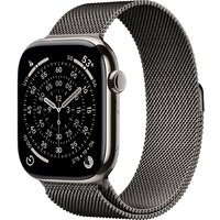 Apple Watch Series 11 LTE 46 мм (титановый корпус, природный/сланец, миланская петля)