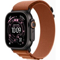 Apple Watch Ultra 3 LTE 49 мм (титановый корпус, черный/терракота, текстильный ремешок размера S)
