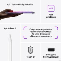 Apple iPad mini 2021 64GB MK7P3 (сияющая звезда) Image #8