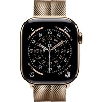 Apple Watch Series 11 LTE 42 мм (титановый корпус, золотистый/золотистый, миланская петля) Image #2