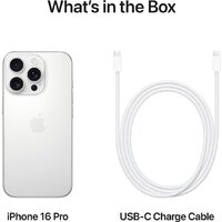 Apple iPhone 16 Pro Dual eSim 128GB (белый титан) Image #7