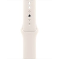 Apple Watch Series 10 42 мм (алюминиевый корпус, розовое золото/звездный свет, спортивный силиконовый ремешок S/M) Image #3